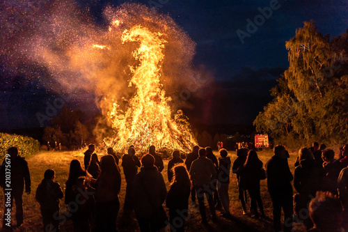 Sonnwendfeuer im Mühlviertel (Oberösterreich)