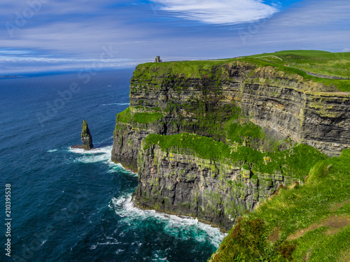 World famous Cliffs of Moher at the Atlantic coast of Ireland