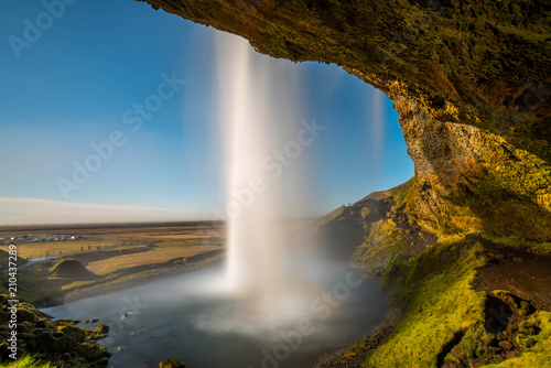 Iceland waterfall Long Exposure Photography GOLDEN CIRCLE Seljalandsfoss