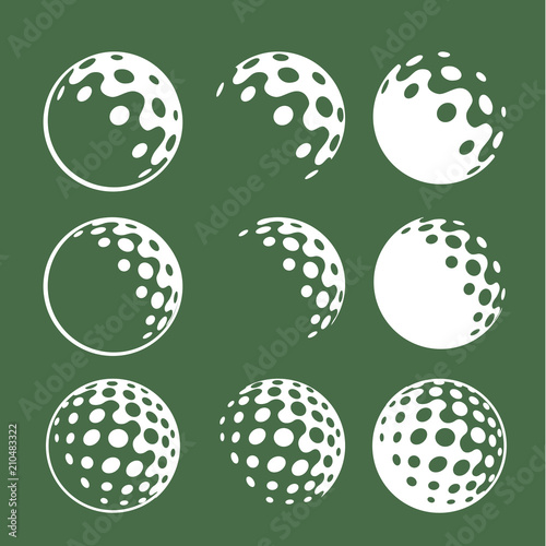 corporate identity golf ball iconic graphic golf balls