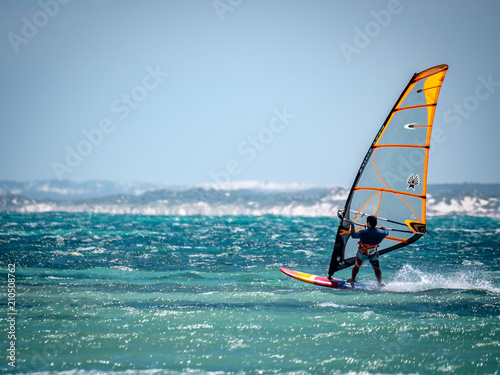 Windsurfer on Western Australian Coast