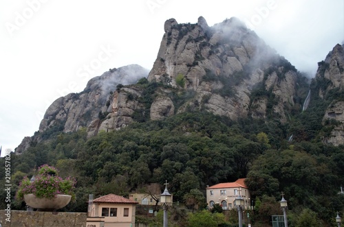 An hour train ride away from Barcelona, Spain is this beautiful mountain range called "Montserrat". The views are spectacular, it's worth visiting even on a cloudy and rainy day.