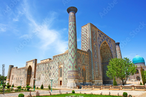 The Registan - the heart of the ancient city of Samarkand in Uzbekistan 