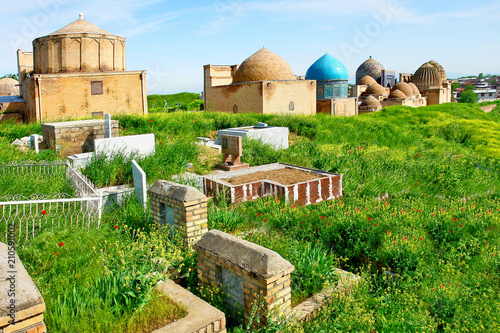 Shah-i-Zinda necropolis in Samarkand, Uzbekistan. 