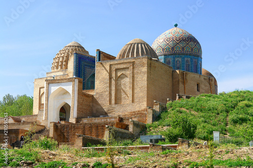 Shah-i-Zinda necropolis in Samarkand, Uzbekistan. 