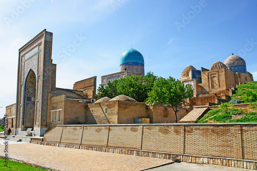 Shah-i-Zinda necropolis in Samarkand, Uzbekistan. 