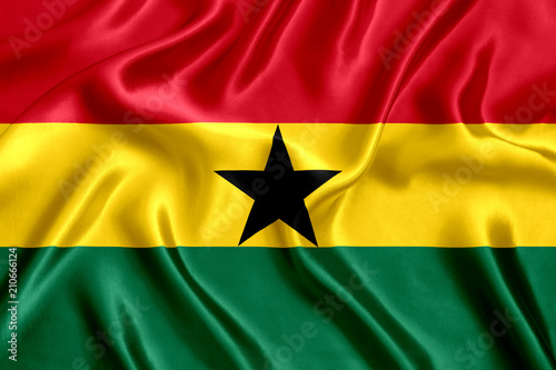 Flag Ghana silk
