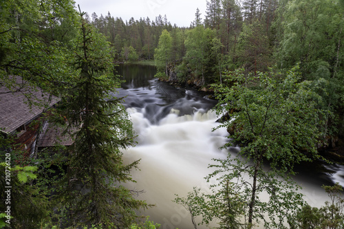 Stream of Myllykoski in Kuusamo, Finland.