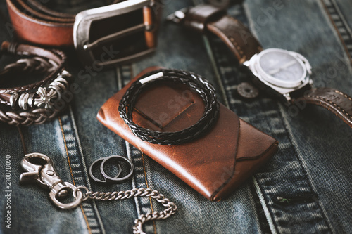 black braided leather bracelet