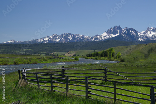 Salmon River from Lower Stanley, Idaho 1799