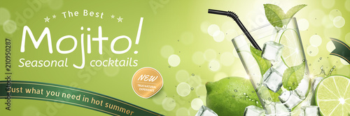 Mojito seasonal cocktails ads
