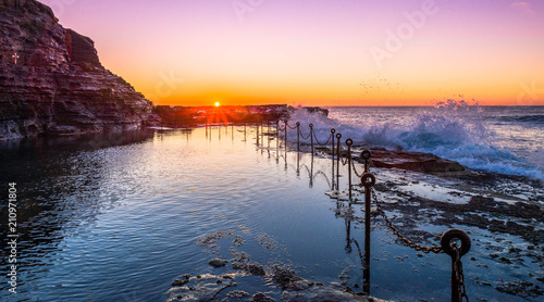 Bogey Hole at Sunrise, Newcastle, Australia