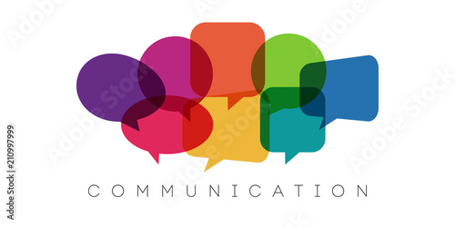 speech bubbles, communication concept, vector illustration