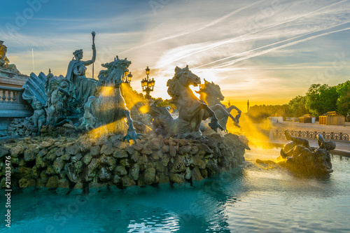 Monument aux Girondins in Bordeaux, France