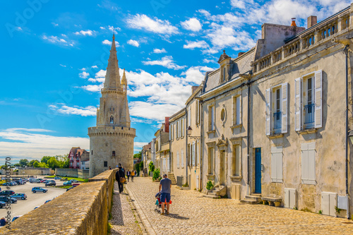 Seaside of La Rochelle dominated by Tour de la Lanterne, France