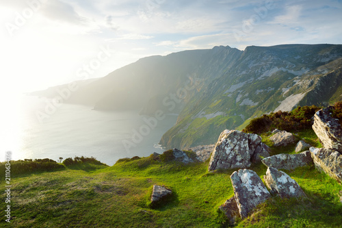 Slieve League, Irelands highest sea cliffs, located in south west Donegal along this magnificent costal driving route.