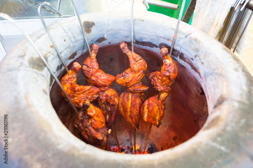 Malaysian tandoori chicken in oven