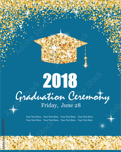 Class of 2018 graduation ceremony banner