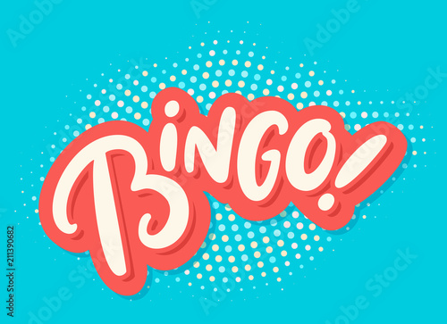 Bingo. Vector lettering.