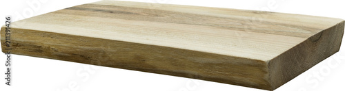 stylowa deska do krojenia drewniana na białym tle