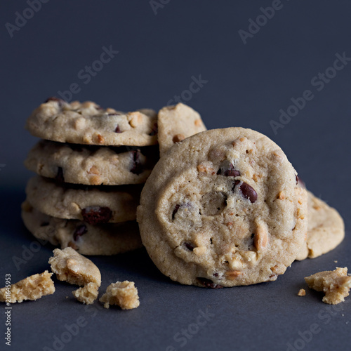 Stack of Chocolate Chip Cookies for Snack