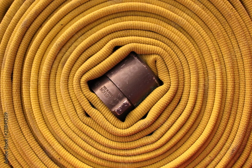 Coiled Fire Hose