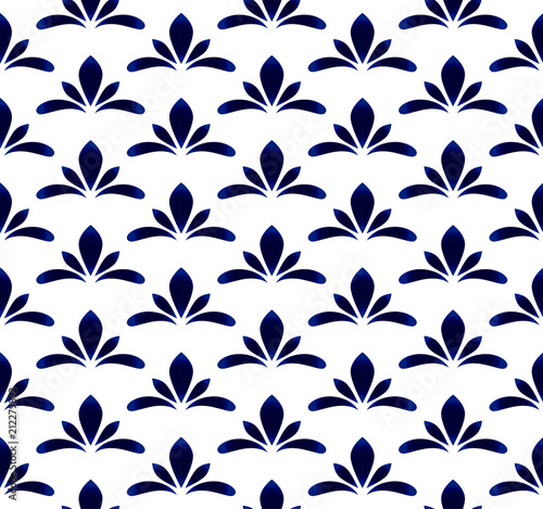 blue orchid flower pattern