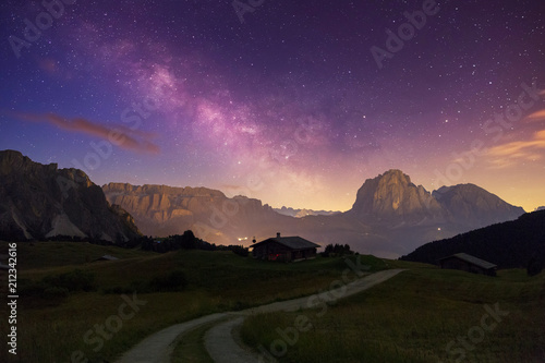 Val Gardena Dolomites with Star
