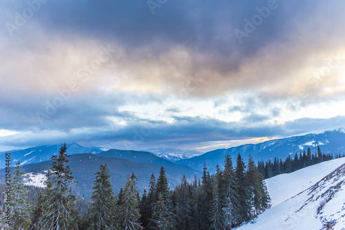 Winter in Rarau Mountains, Romania
