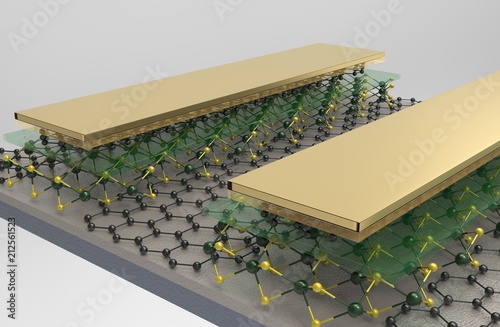 MoS2 electrode 3d Image