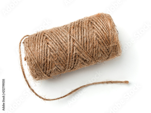 Skein of natural jute twine