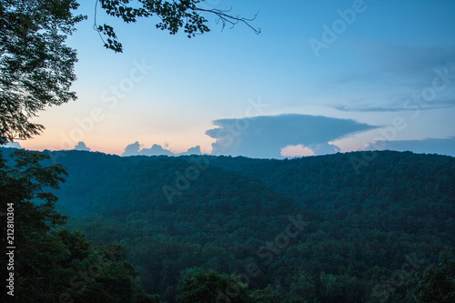 Mohican Gorge Overlook at Sunset, Ohio