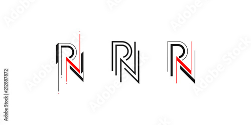 PN logo, monogram, vector
