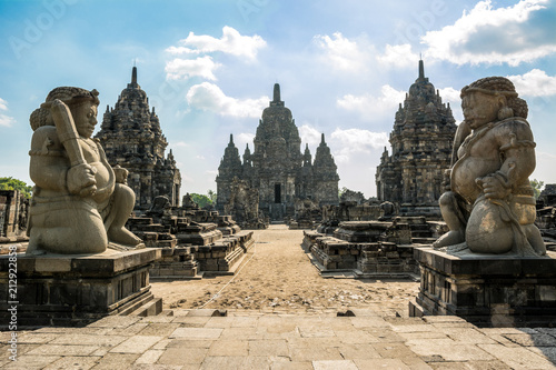 ruins of prambanan temple in Yogyakarta, Indonesia