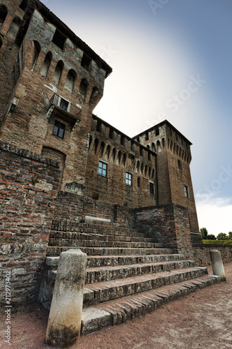 San George Castle in Mantua, entry, stairs.