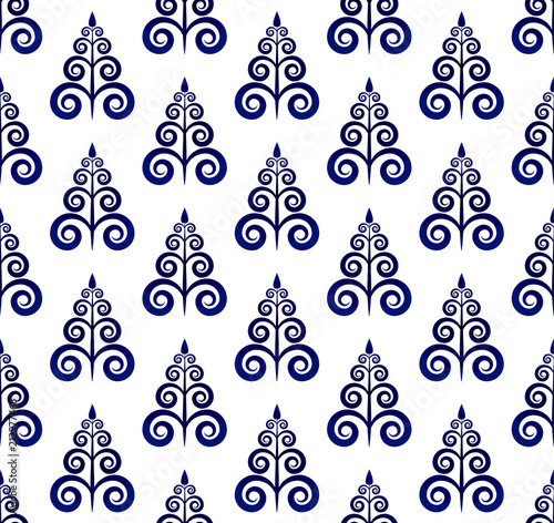 blue pattern seamless vector