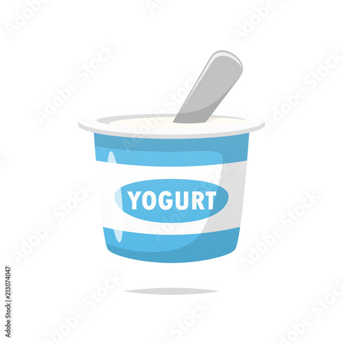 Yogurt vector isolated