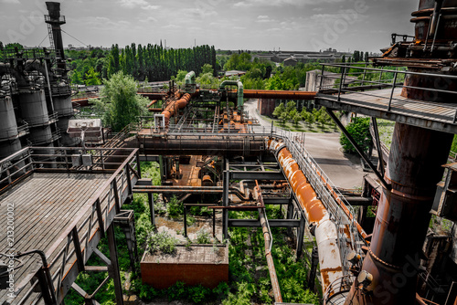 Landschaftspark Duisburg von oben