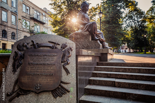 Monument to Yuriy Frants Kulchytsky in Lviv