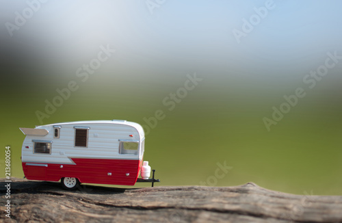Summer caravan vacation