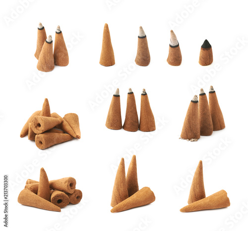 Aroma incense cone isolated