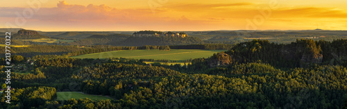 Saxon Switzerland, Germany, high resolution panorama