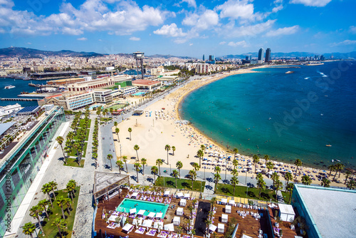 Plaża Barceloneta w Barcelonie