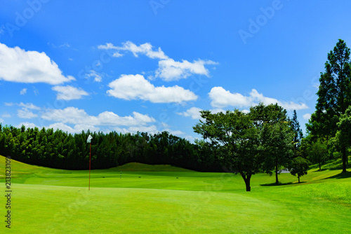 landscape of japanese golf course in chiba (No1798)