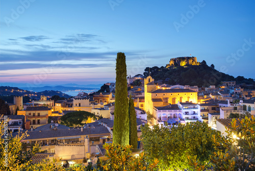 Begur, Costa Brava, katalonien, Spanien: am Abend.