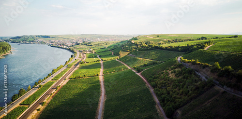 aerial view over Rheinhessen