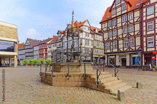 Hannover Holzmarkt mit Brunnen