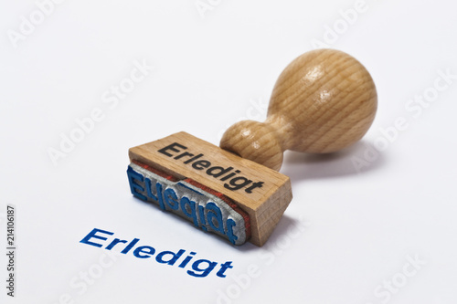 Stempel Erledigt 