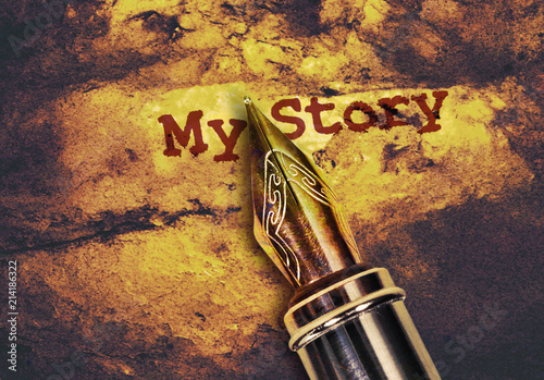 Pen and text My Story