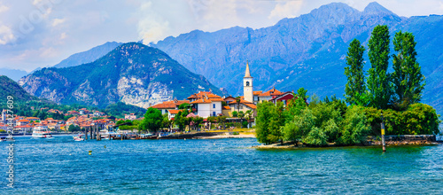 Beautiful romanic lake Lago Maggiore - "Isola dei pescatori", Italy